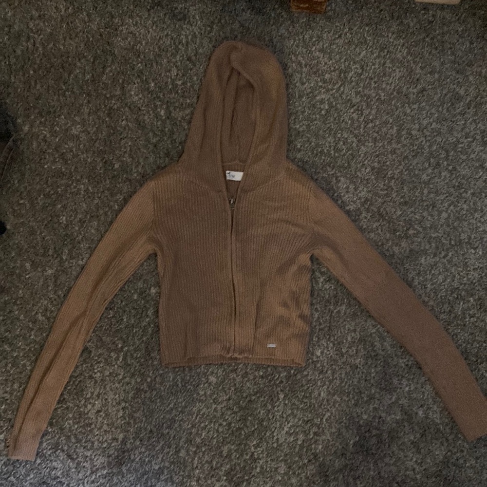 Hollister zip up sweater hoodie